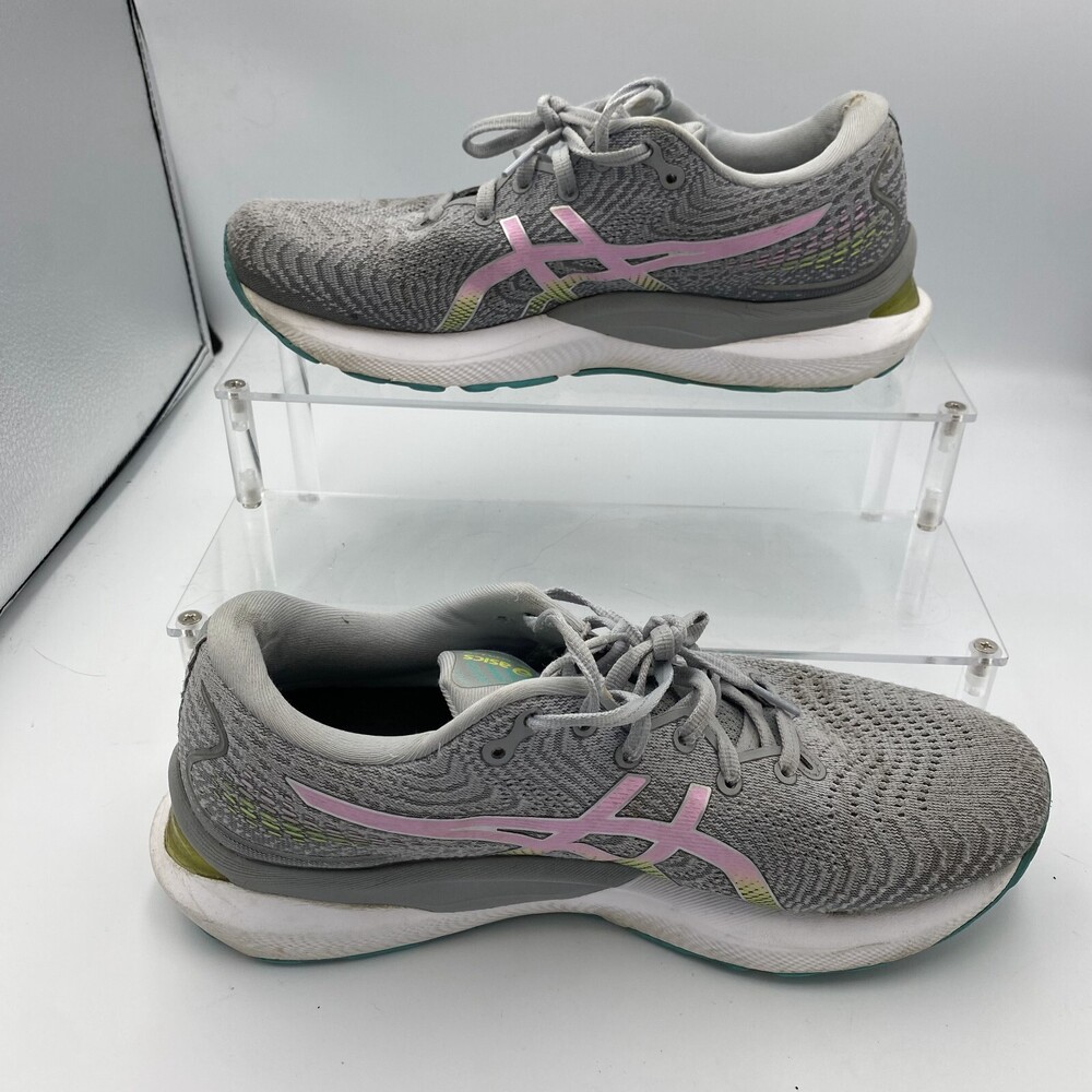 Asics Gel-Cumulus 24 1012B206 Women's US 9.5 Sneaker Piedmont Gray Running Shoes